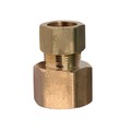 Everflow 1/4" O.D. COMP x 1/2" FIP Reducing Adapter Pipe Fitting, Lead Free Brass C66R-1412-NL